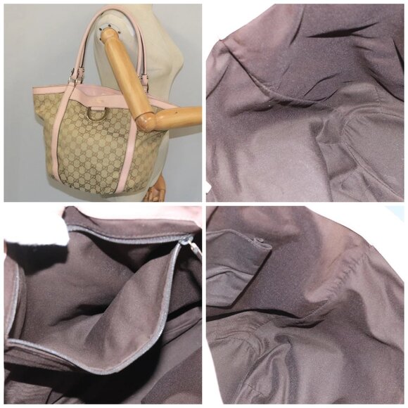 GUCCI GG Canvas Tote Bag Beige - Picture 15 of 15